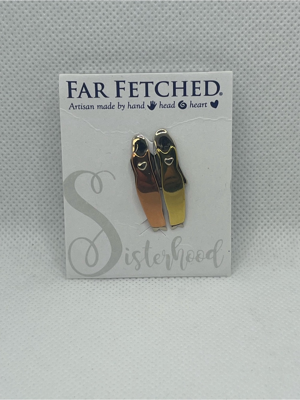 🌟NWT Far Fetched hand crafted two sisters pin - Picture 8 of 10